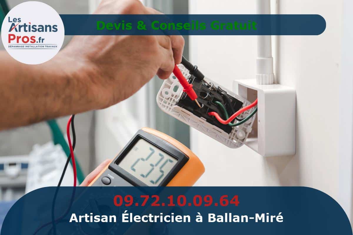 Électricien à Ballan-Miré