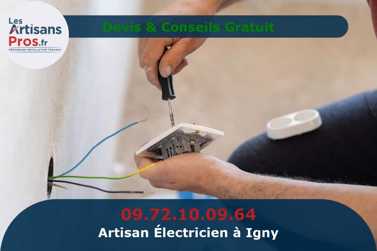 Électricien à Igny