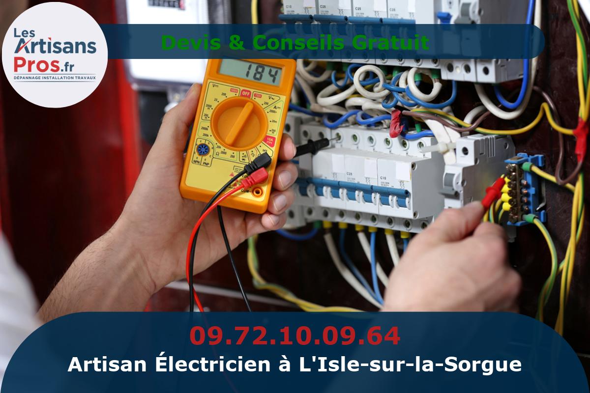 Électricien à L’Isle-sur-la-Sorgue