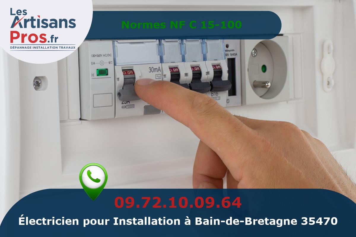 Installation Électrique Bain-de-Bretagne
