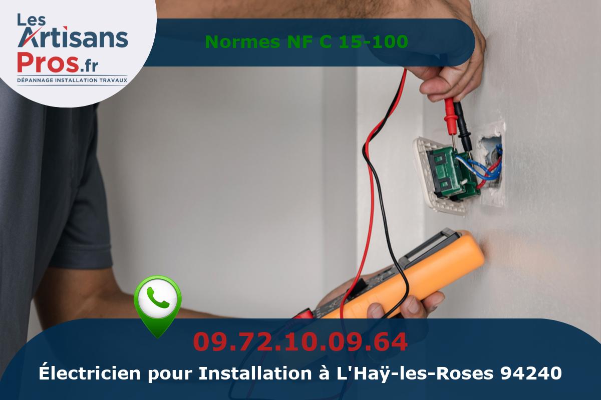 Installation Électrique L’Haÿ-les-Roses