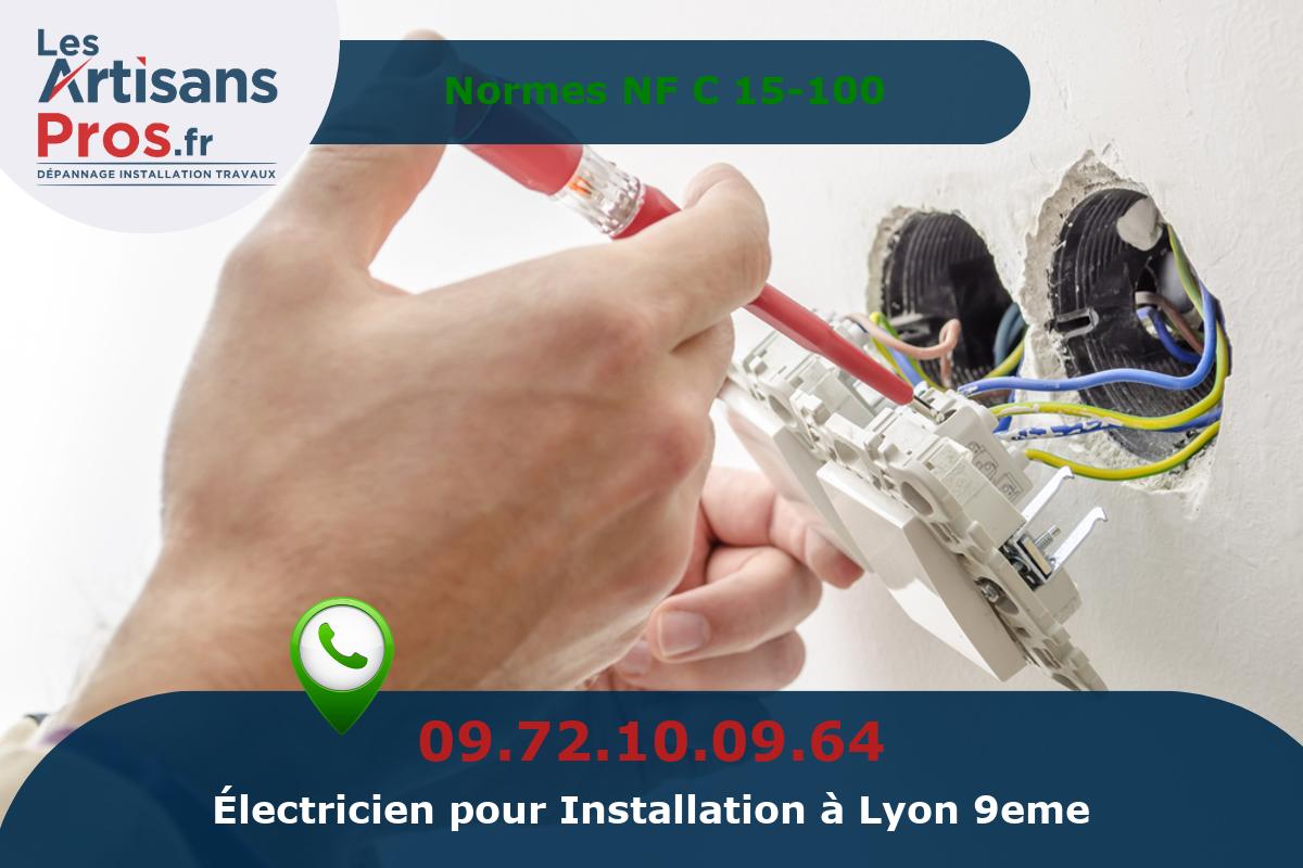 Installation Électrique Lyon 9eme arrondissement