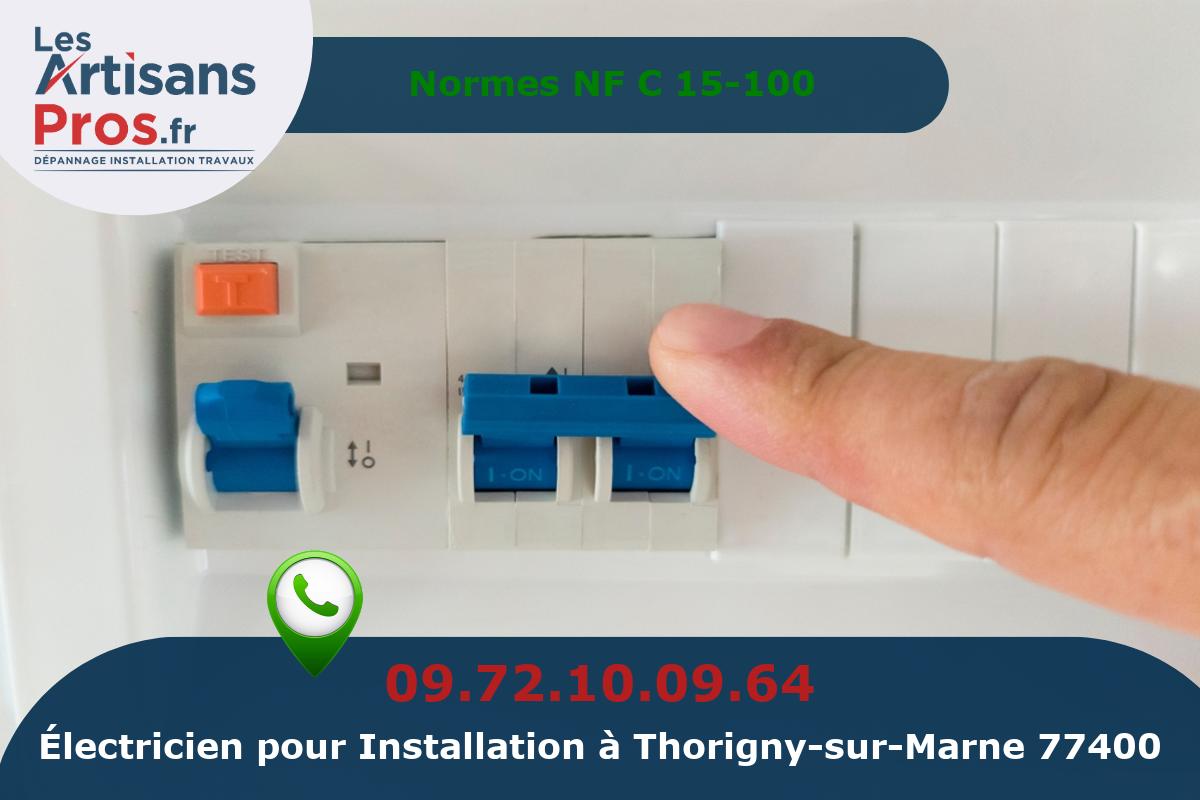 Installation Électrique Thorigny-sur-Marne