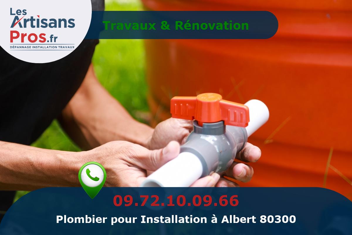 Installation de Plomberie Albert