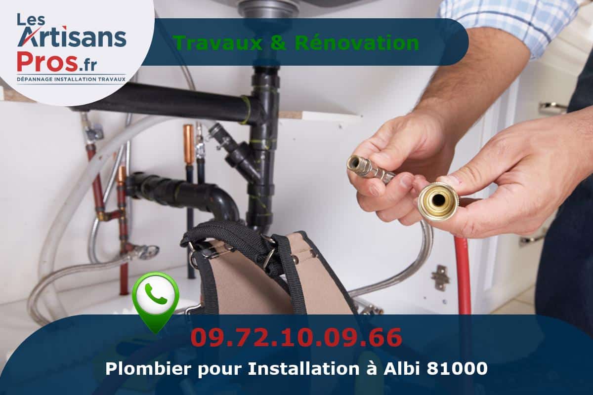 Installation de Plomberie Albi