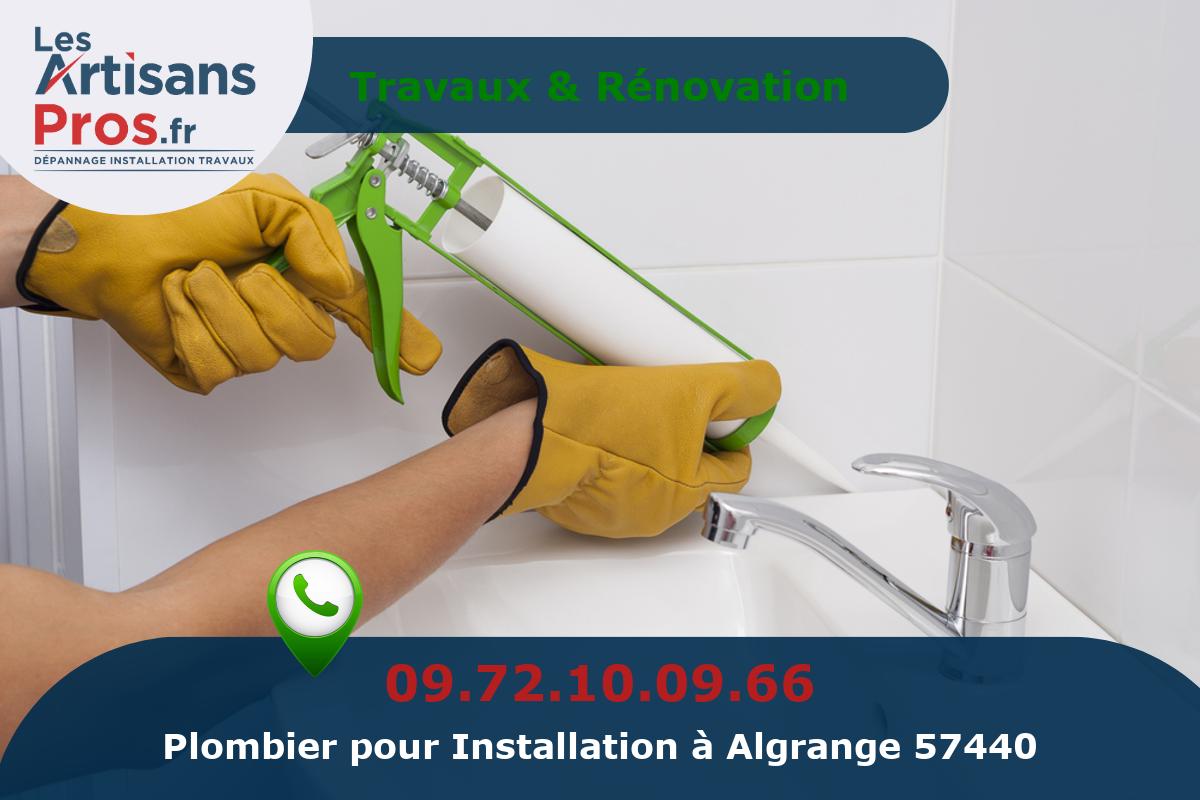 Installation de Plomberie Algrange