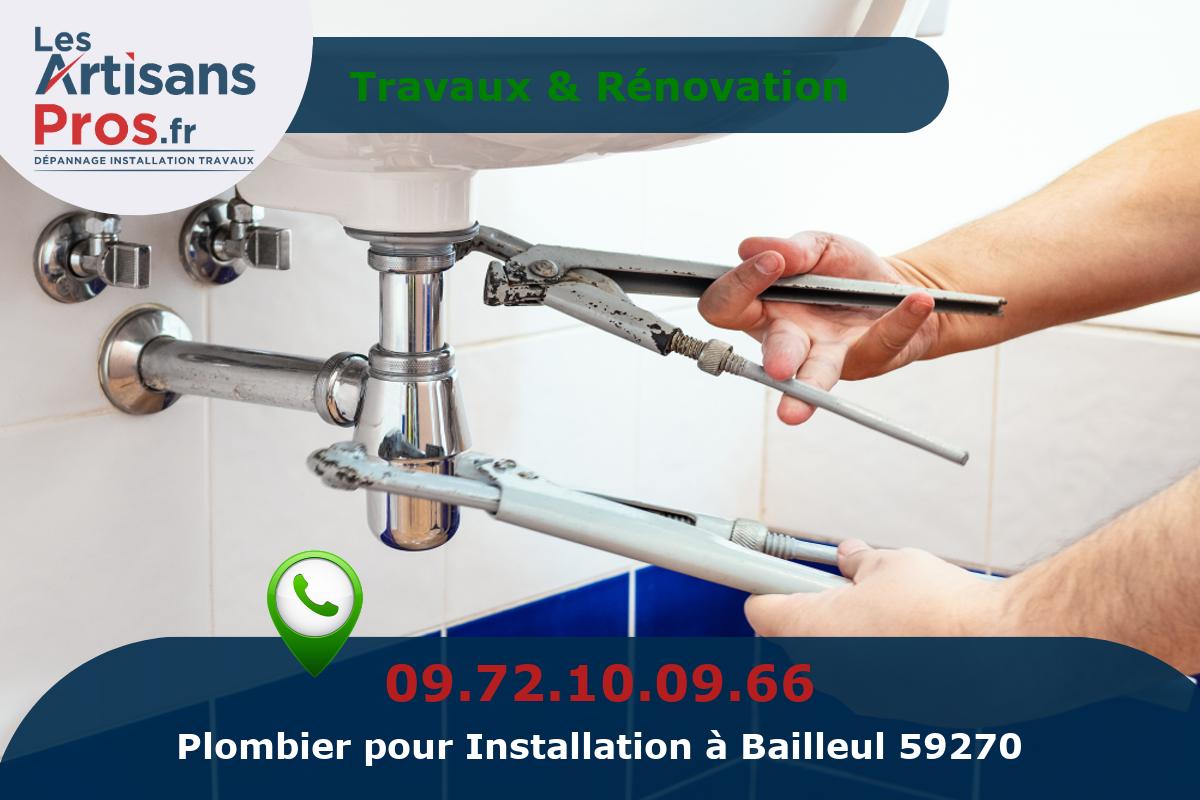 Installation de Plomberie Bailleul