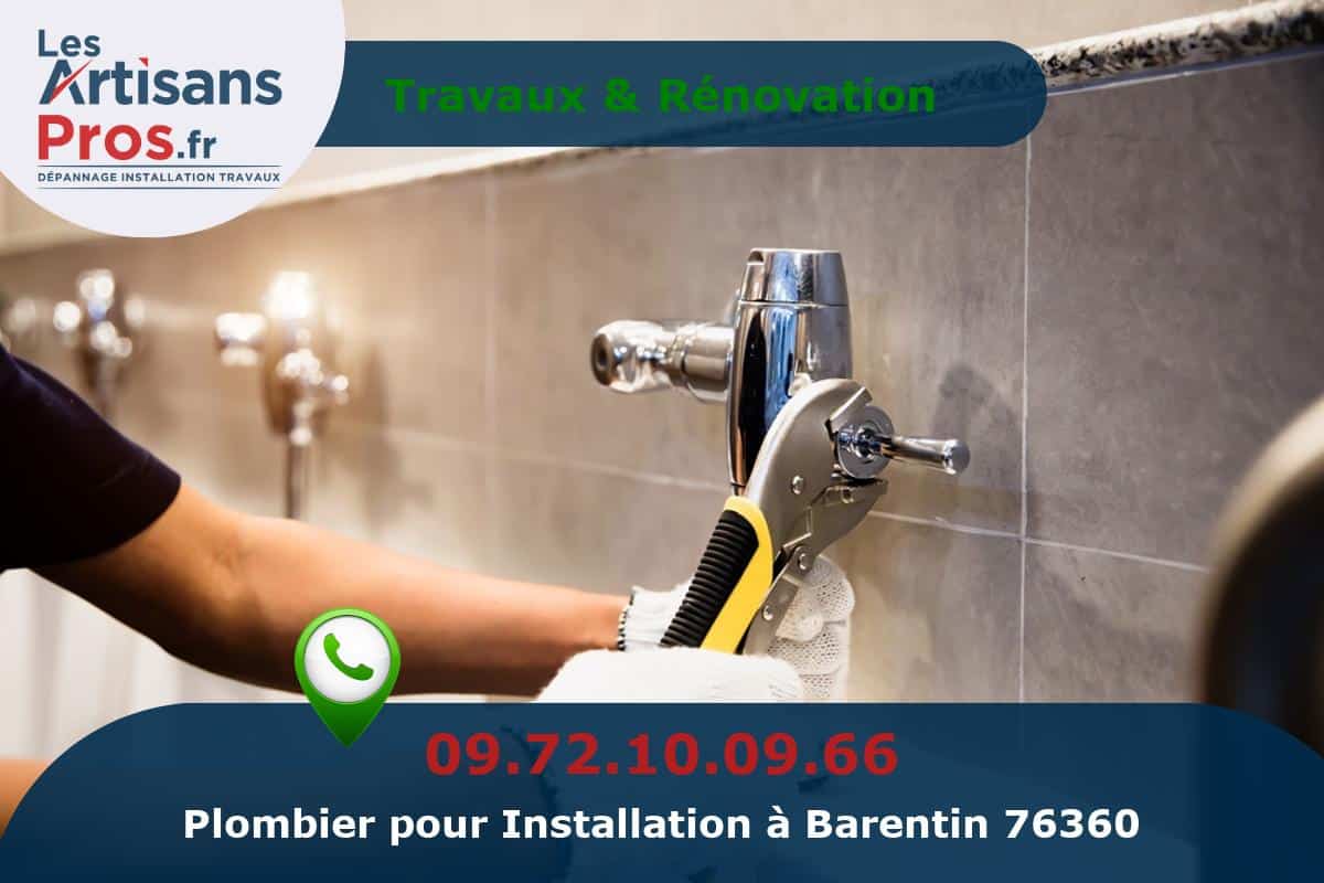 Installation de Plomberie Barentin