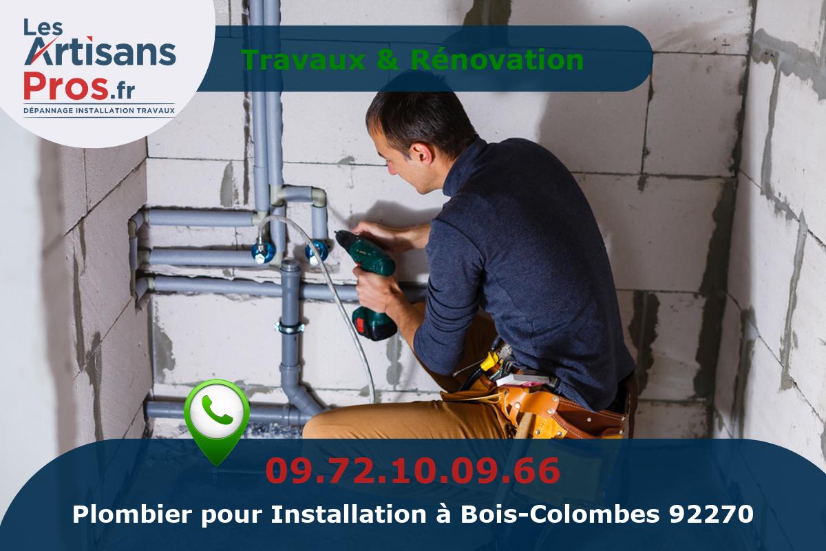 Installation de Plomberie Bois-Colombes