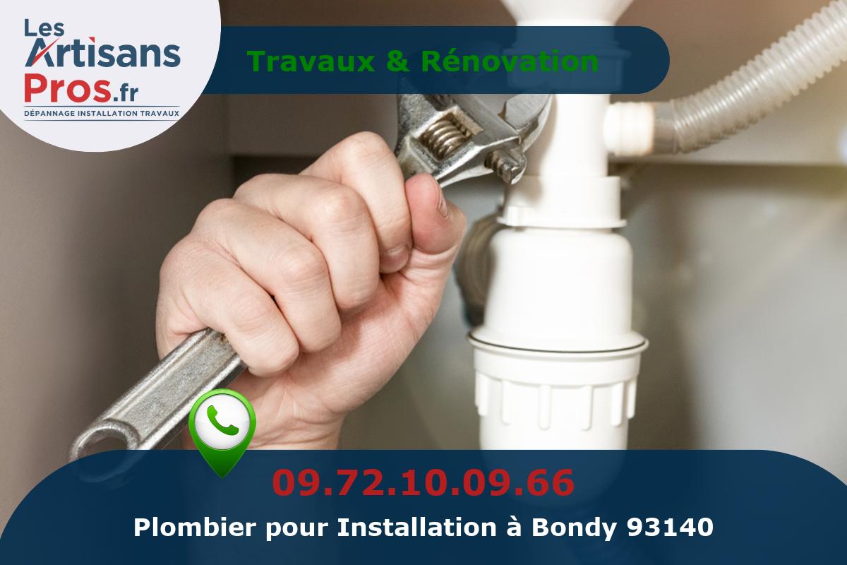 Installation de Plomberie Bondy