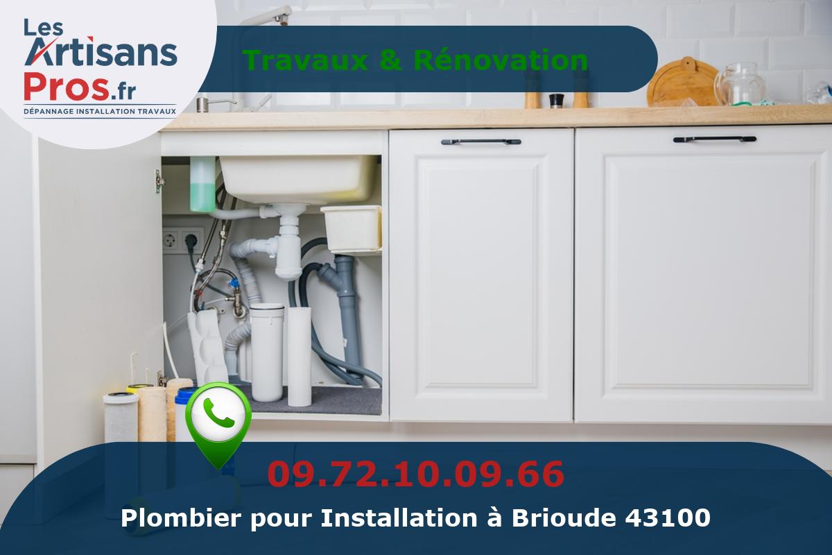 Installation de Plomberie Brioude