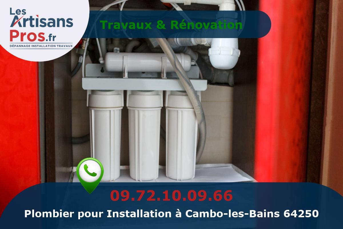 Installation de Plomberie Cambo-les-Bains