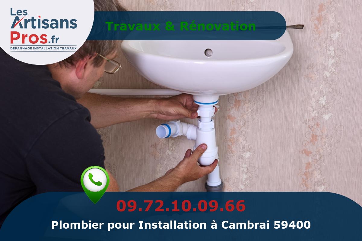 Installation de Plomberie Cambrai