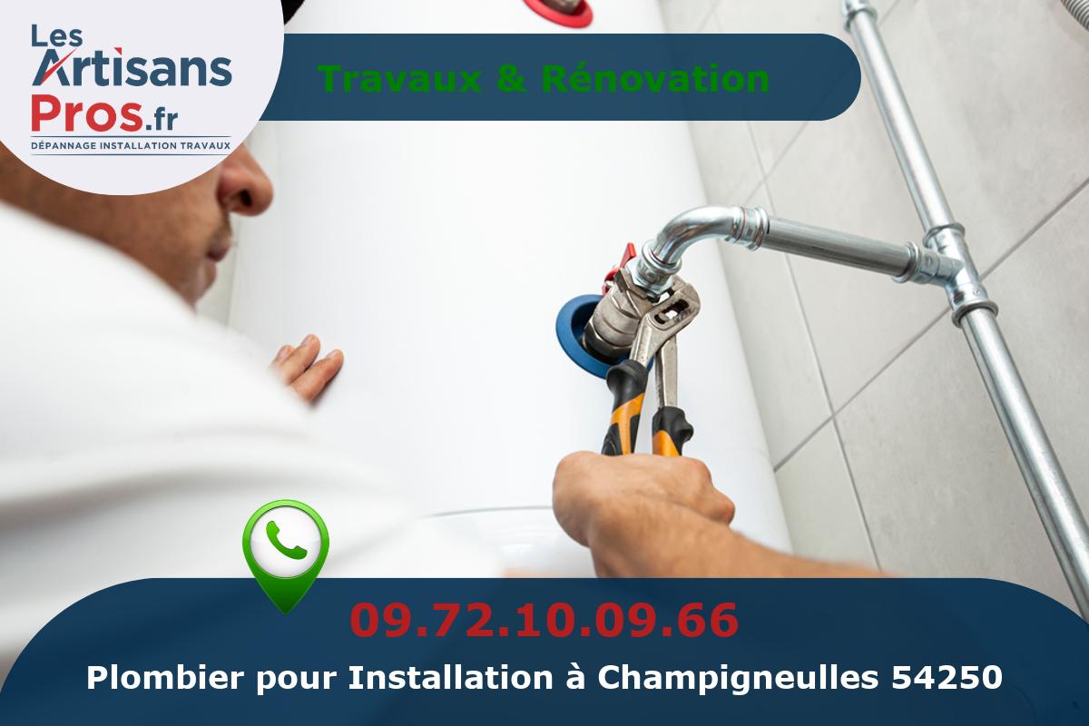 Installation de Plomberie Champigneulles