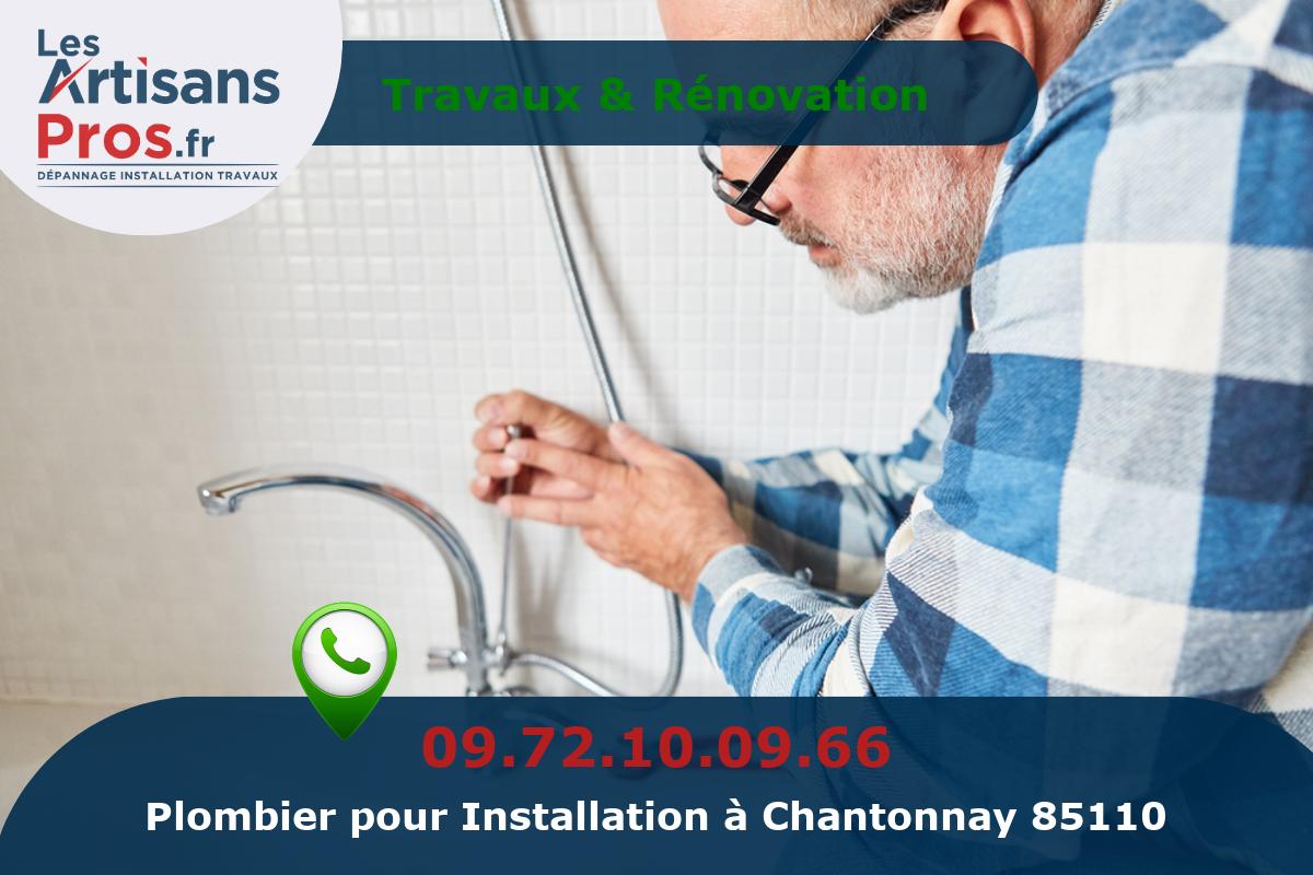 Installation de Plomberie Chantonnay