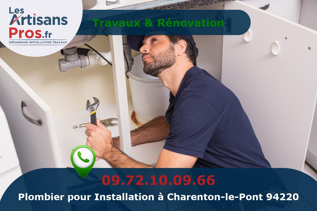 Installation de Plomberie Charenton-le-Pont