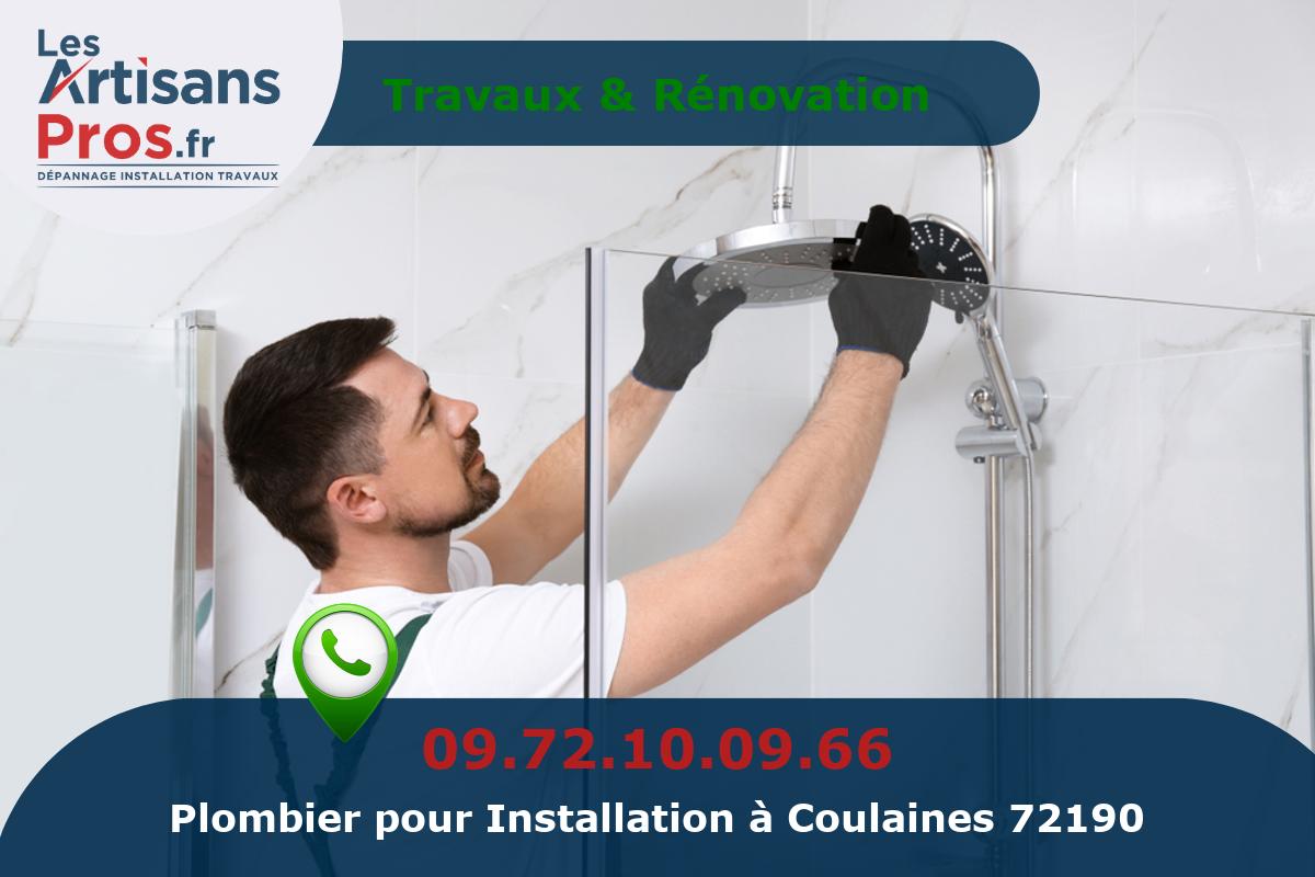 Installation de Plomberie Coulaines