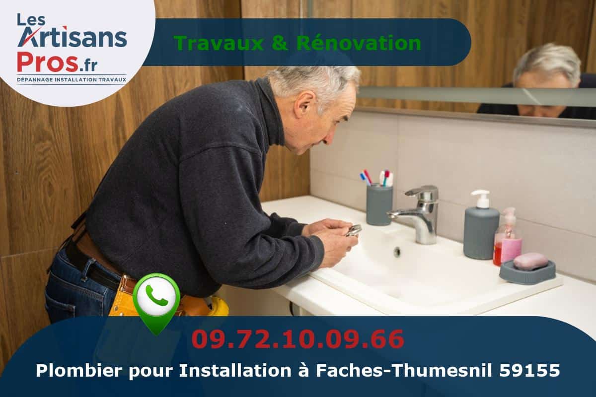 Installation de Plomberie Faches-Thumesnil