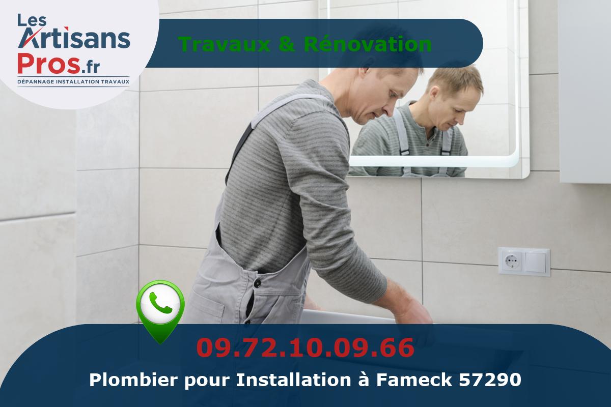 Installation de Plomberie Fameck