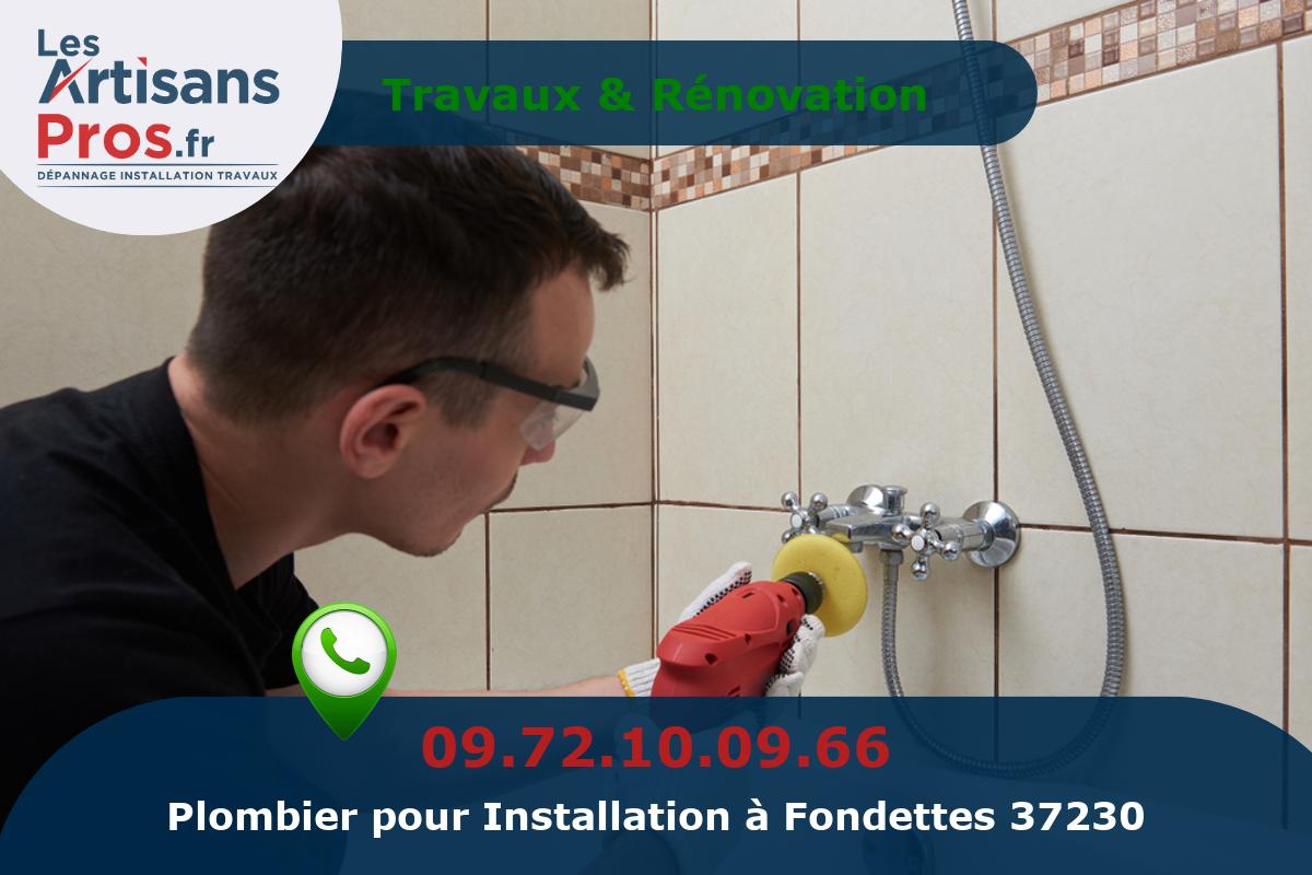 Installation de Plomberie Fondettes