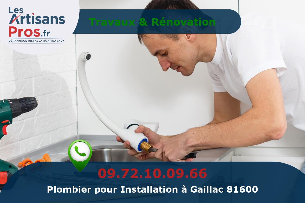 Installation de Plomberie Gaillac