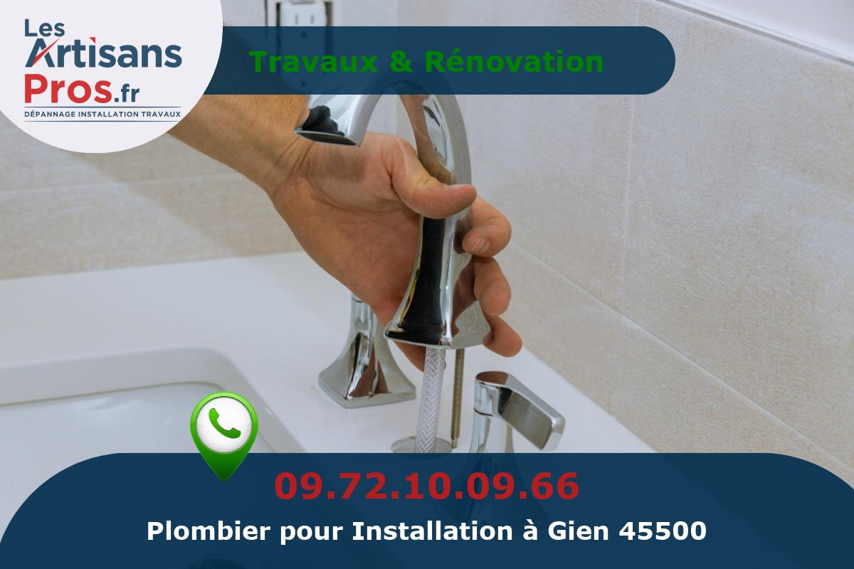 Installation de Plomberie Gien