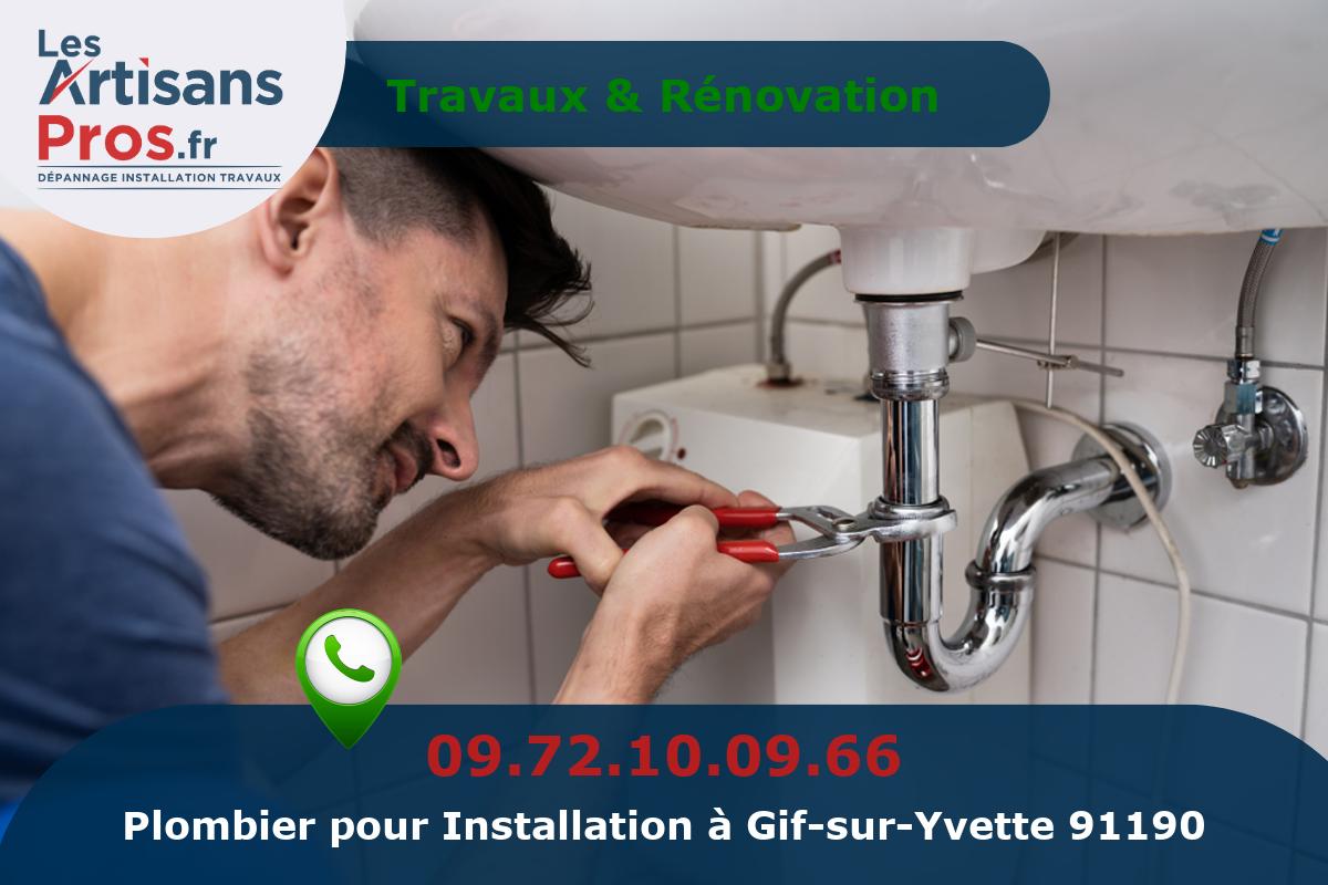 Installation de Plomberie Gif-sur-Yvette