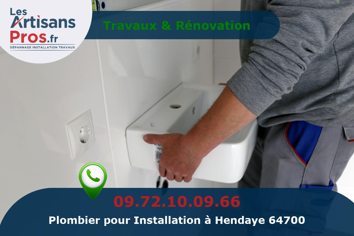 Installation de Plomberie Hendaye