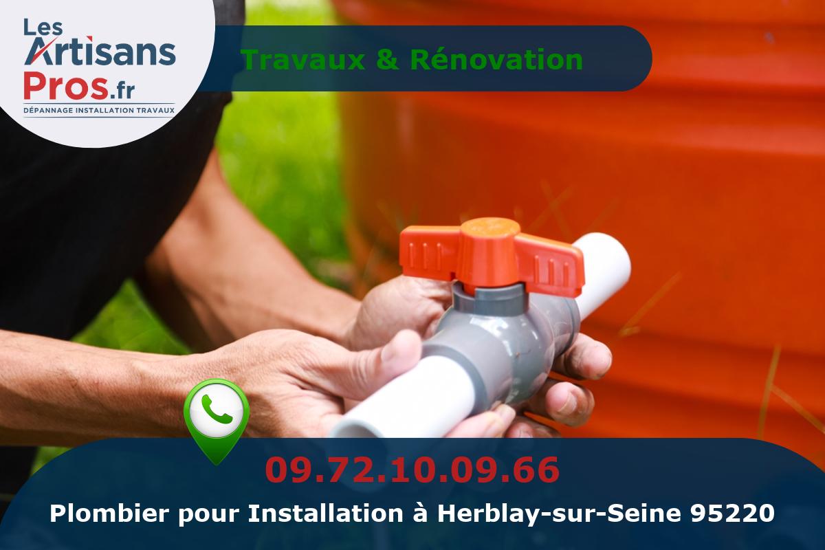 Installation de Plomberie Herblay-sur-Seine