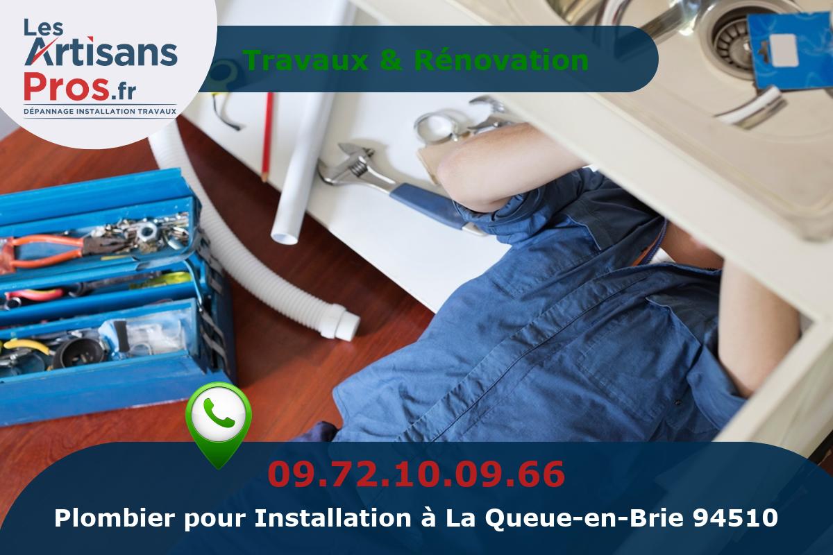 Installation de Plomberie La Queue-en-Brie