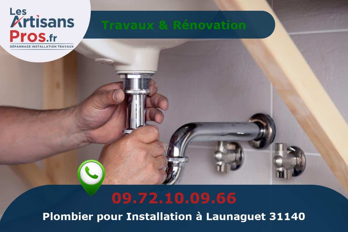 Installation de Plomberie Launaguet