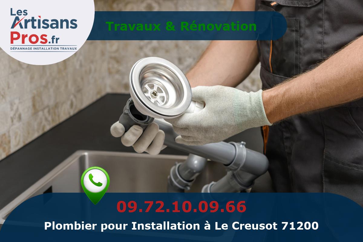 Installation de Plomberie Le Creusot