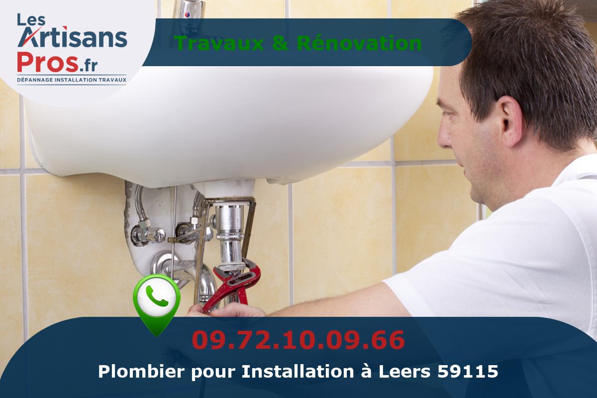 Installation de Plomberie Leers