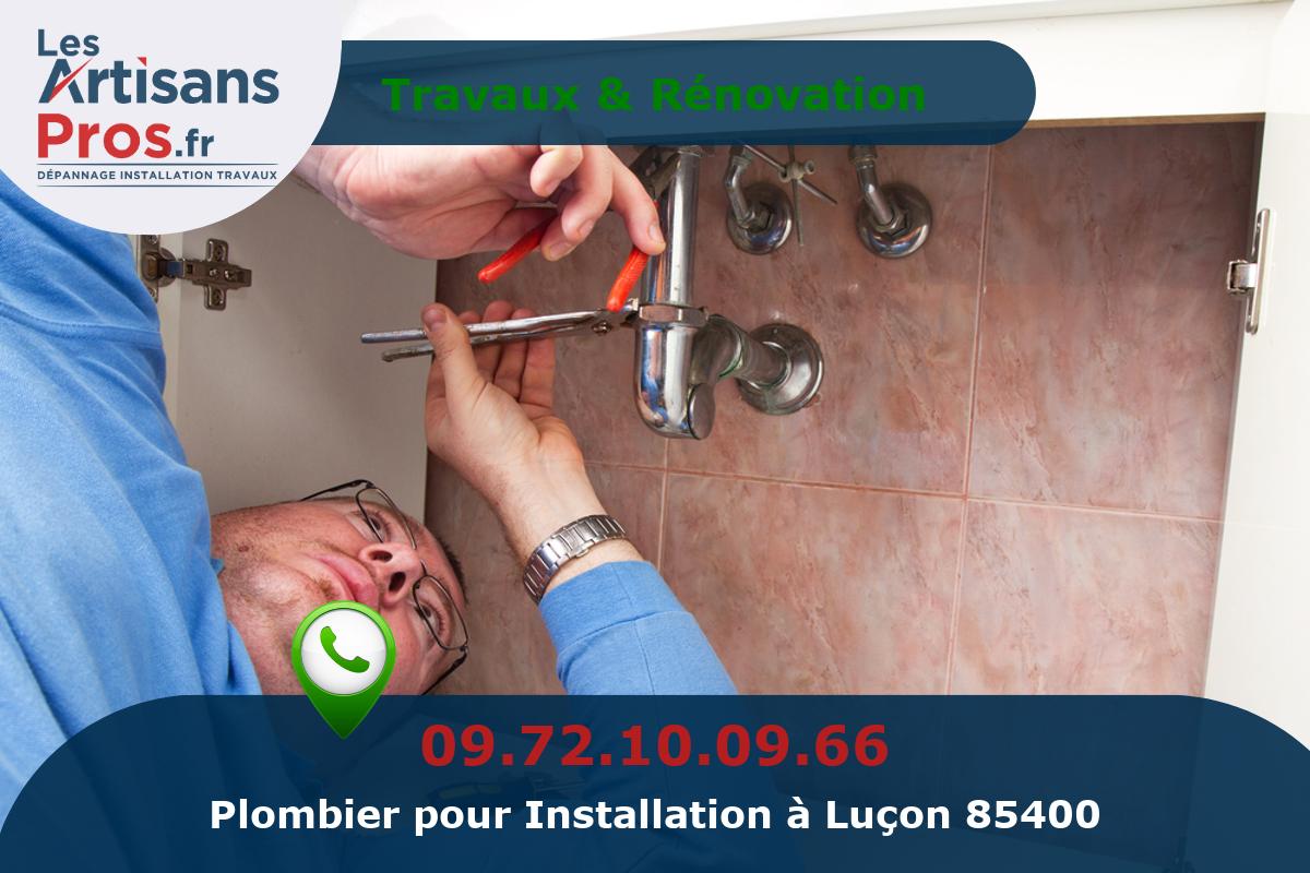 Installation de Plomberie Luçon