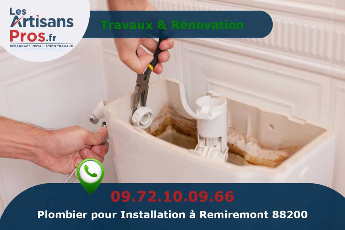 Installation de Plomberie Remiremont