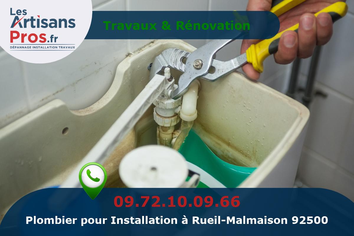 Installation de Plomberie Rueil-Malmaison