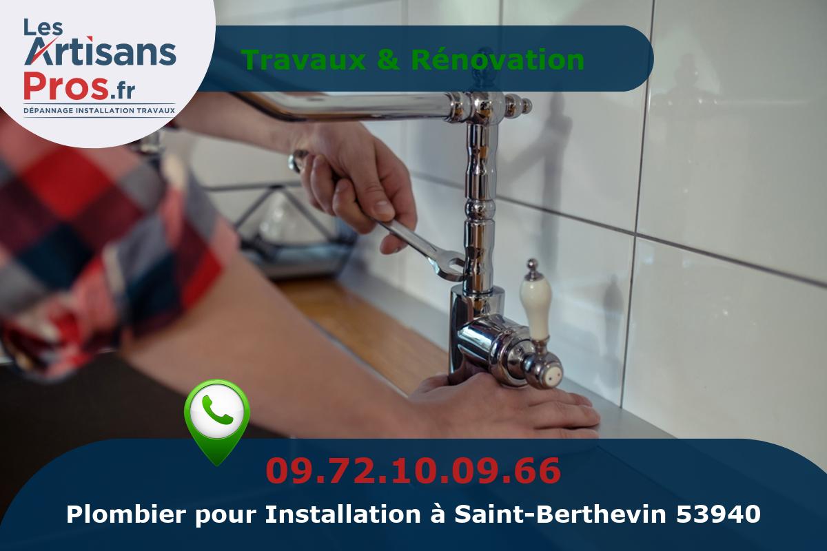 Installation de Plomberie Saint-Berthevin