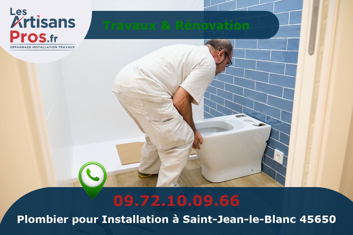 Installation de Plomberie Saint-Jean-le-Blanc