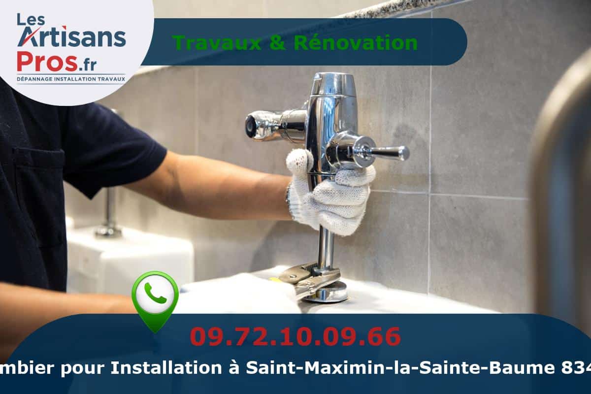 Installation de Plomberie Saint-Maximin-la-Sainte-Baume