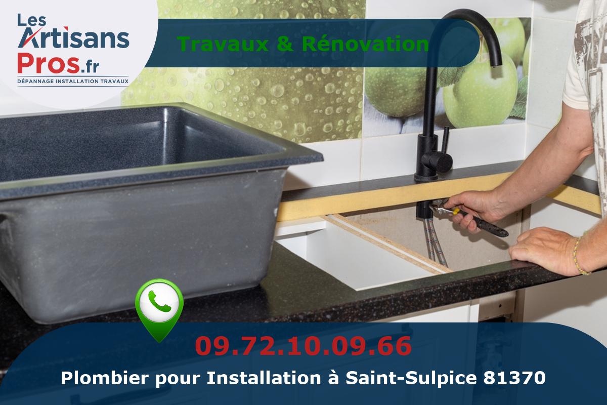 Installation de Plomberie Saint-Sulpice