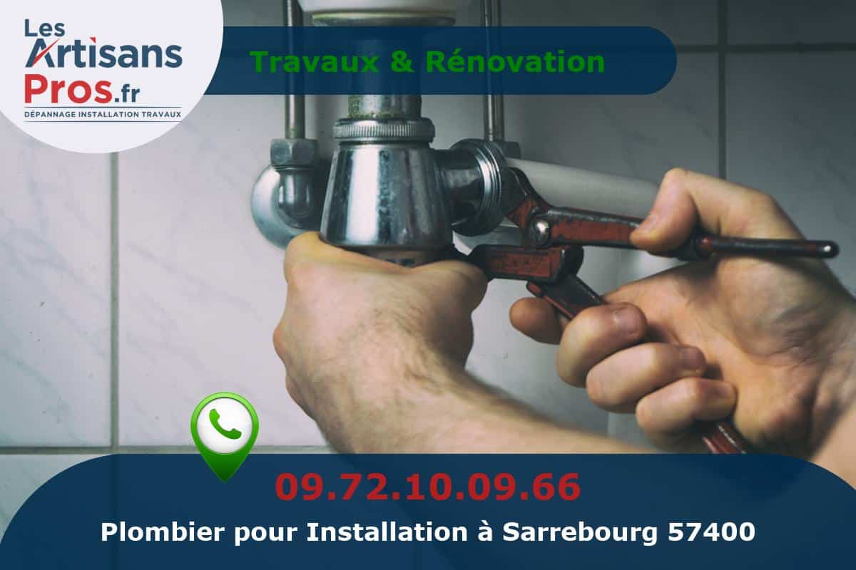 Installation de Plomberie Sarrebourg