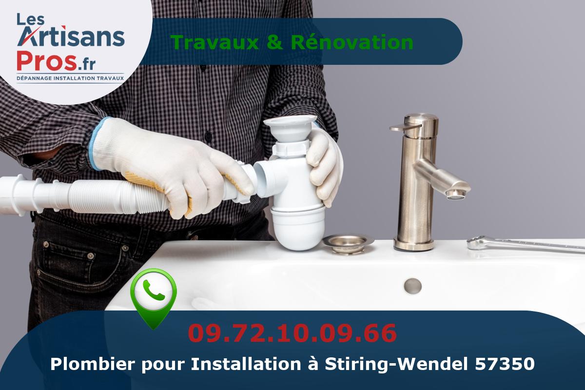 Installation de Plomberie Stiring-Wendel