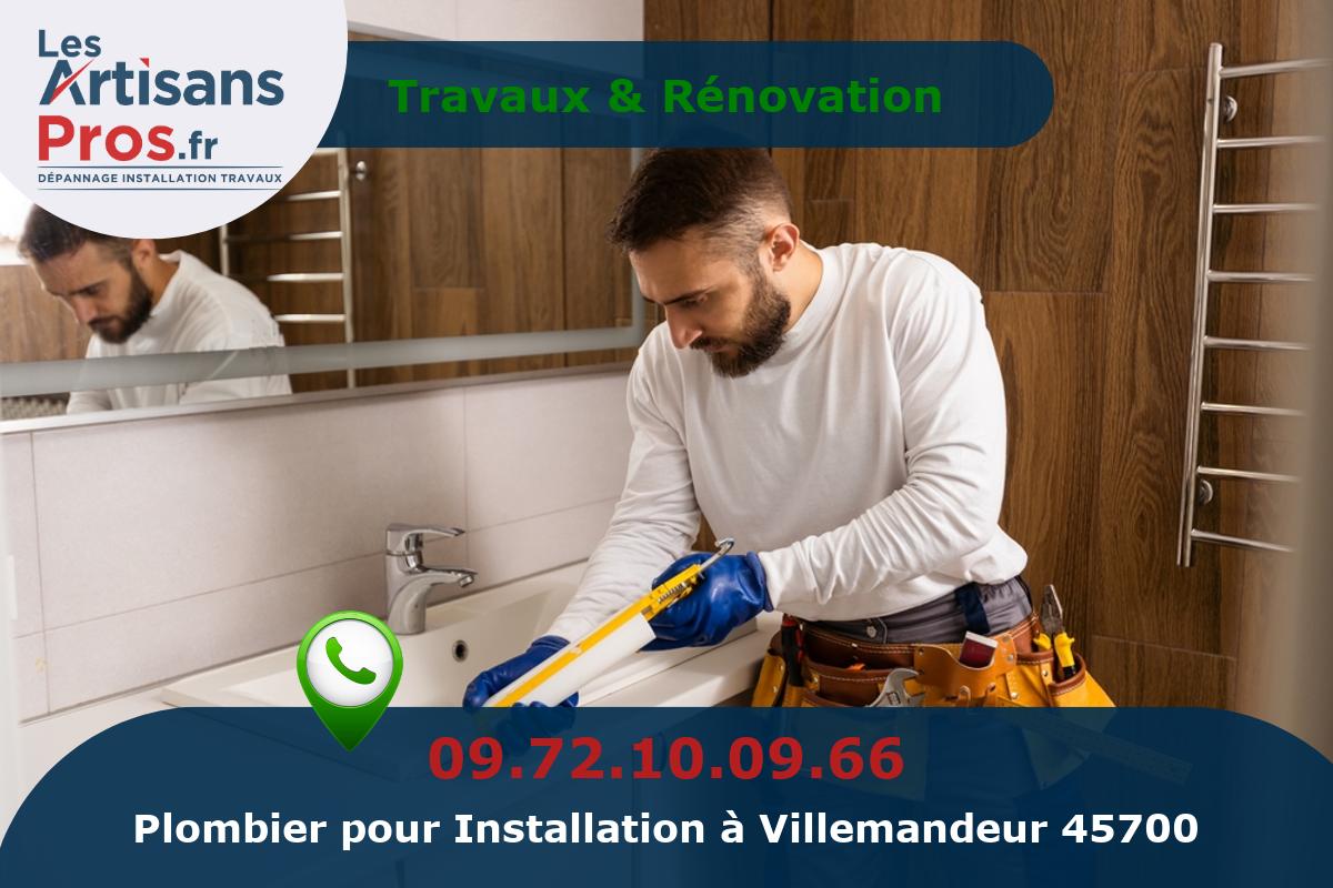 Installation de Plomberie Villemandeur