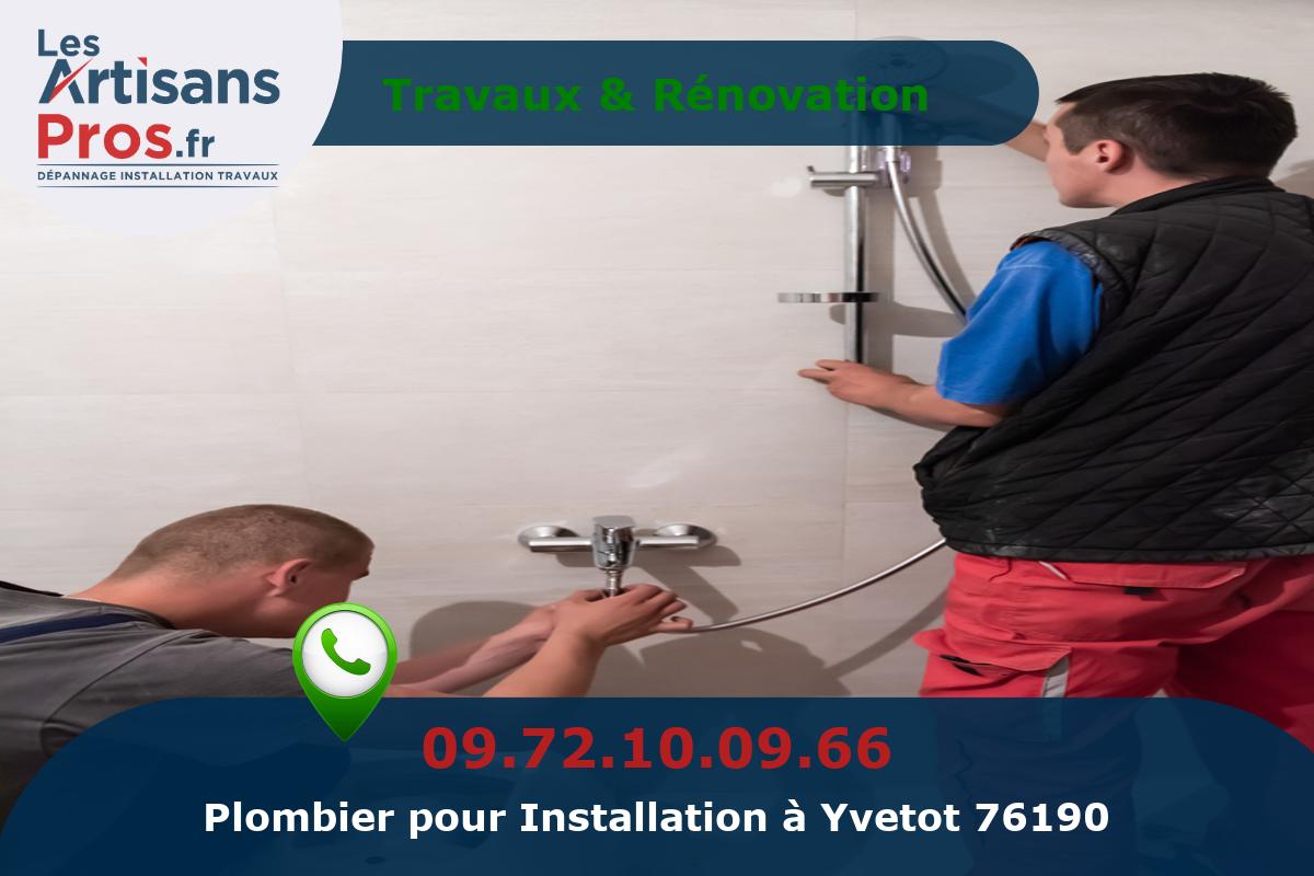 Installation de Plomberie Yvetot