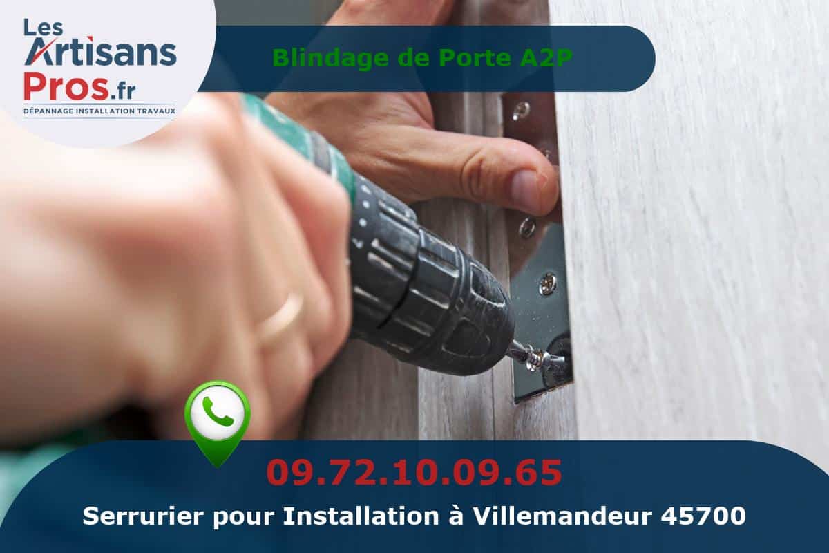 Installation de Serrurerie Villemandeur