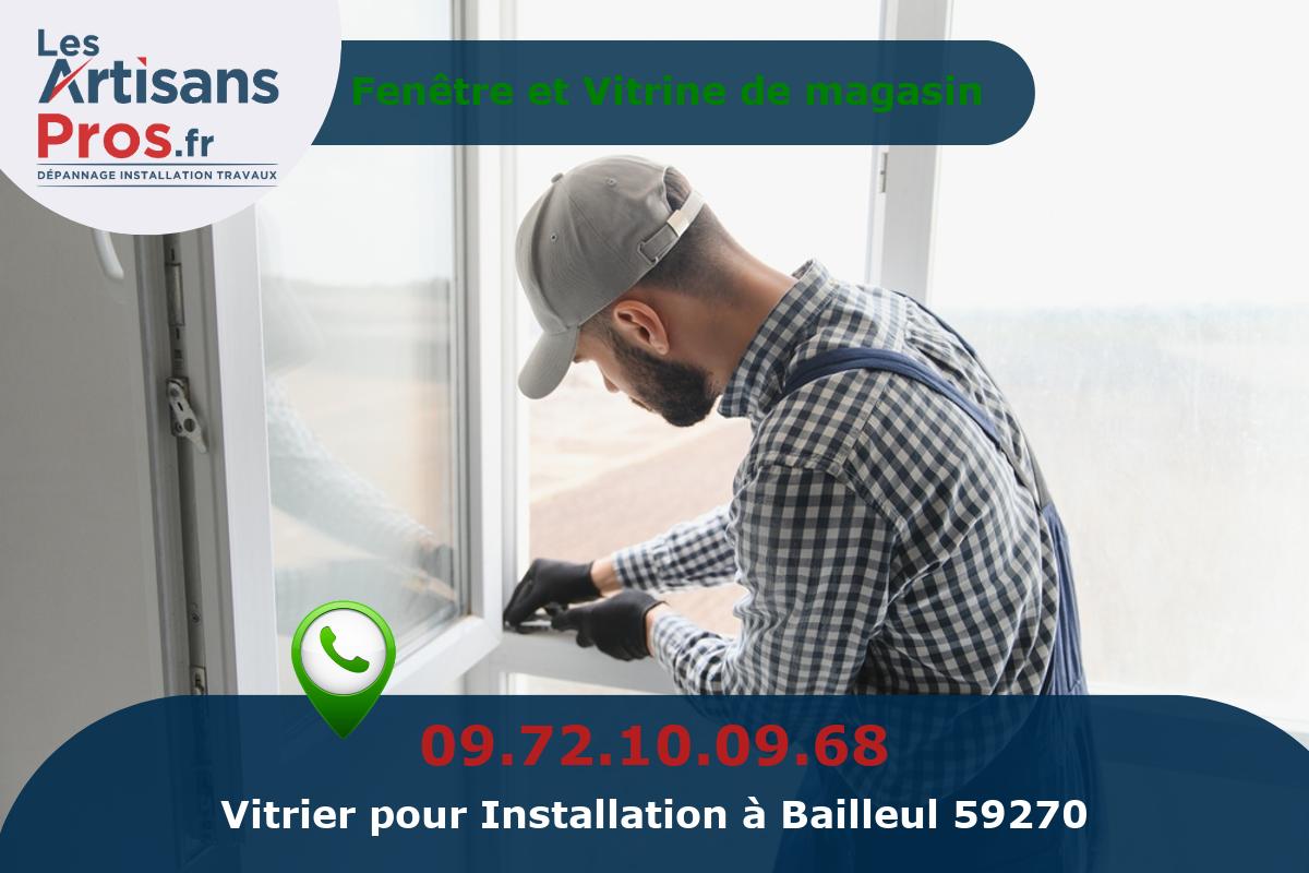 Installation de Vitrerie Bailleul