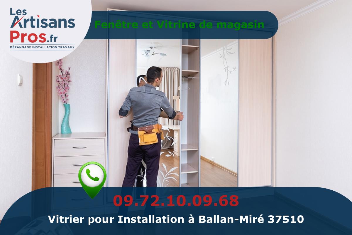 Installation de Vitrerie Ballan-Miré