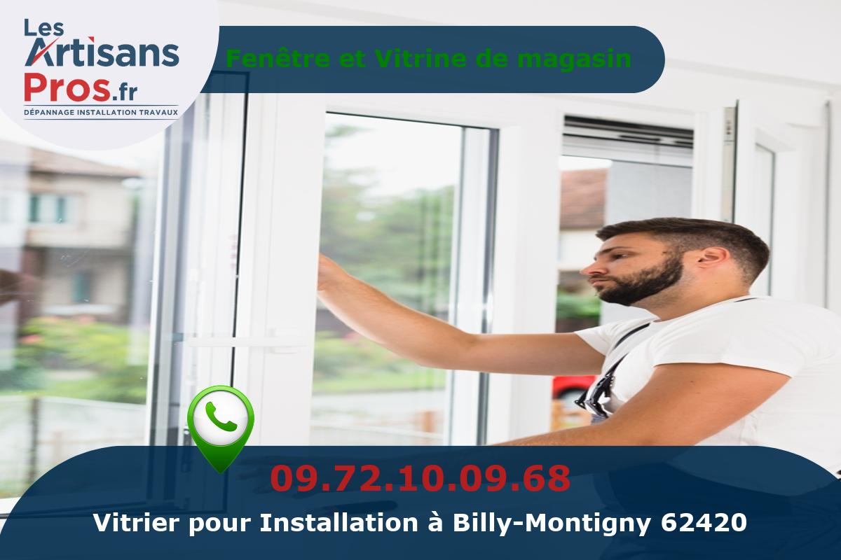 Installation de Vitrerie Billy-Montigny