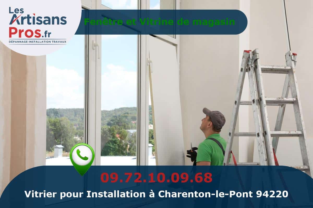 Installation de Vitrerie Charenton-le-Pont