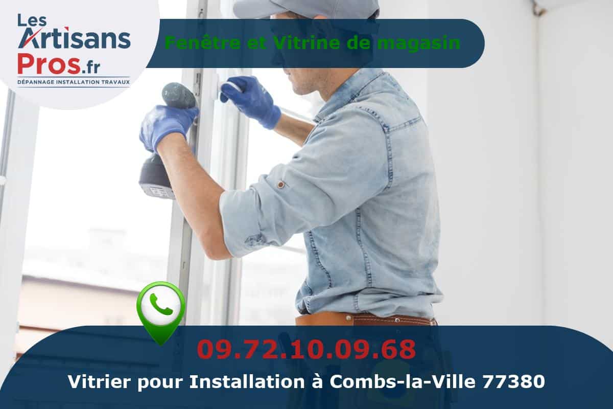 Installation de Vitrerie Combs-la-Ville